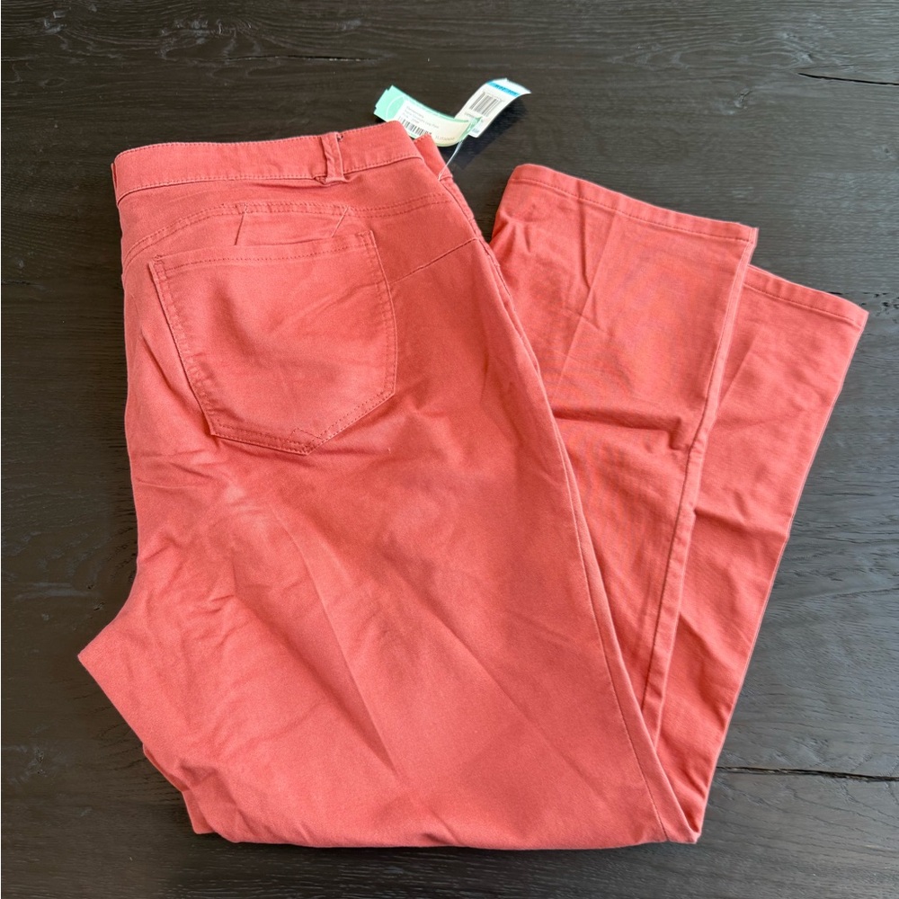 Democracy Red Straight Leg Pants plus nwt 20w